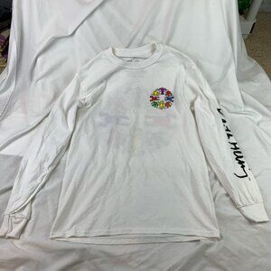 BRAND NEW Keith Haring Long Sleeve White Shirt Pocket, Back, and sleeve print S